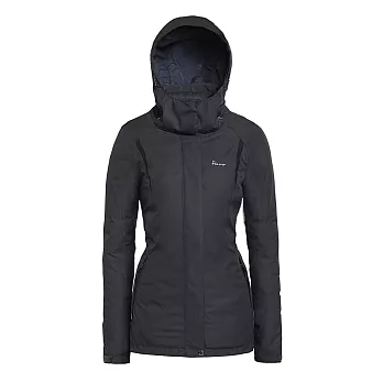 【hilltop山頂鳥】女款GoreTex 兩件式防水可拆袖外套F22FO2-L深灰