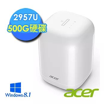 【Acer】Revo One RL85 2957U《雪白精靈》雙核心Win8.1效能電腦★附原廠鍵鼠組★