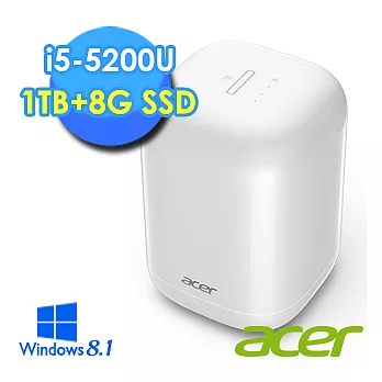 【Acer】Revo One RL85 i5-5200U《雪白傳奇》雙核心Win8.1混碟效能電腦★附原廠鍵鼠組★