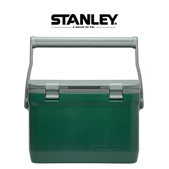 【美國Stanley】15.1L可提式超長效能保溫冰桶/野餐籃-綠 (可攜水壺/做椅子)