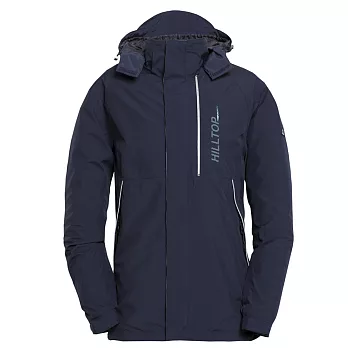 【hilltop山頂鳥】男款GoreTex 抗UV單件式防水外套H22MQ6-M深藍