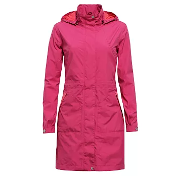 【hilltop山頂鳥】女款GoreTex 抗UV單件式長版外套H21F14-S玫瑰粉