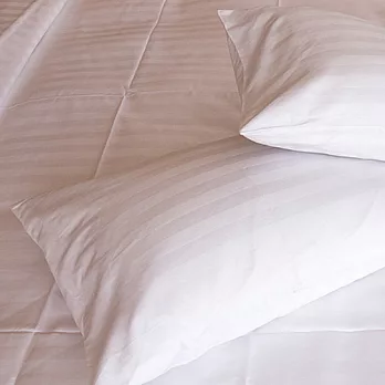 【法式寢飾花季】優雅生活-五星級飯店御用寬直紋枕套2入組