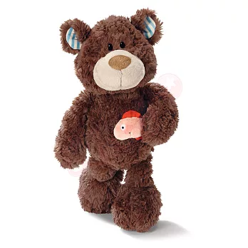 35cm航海熊坐姿玩偶(附魚磁鐵)