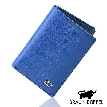 【UH】BRAUN BUFFEL - 低奢質感名片夾 - 寶藍