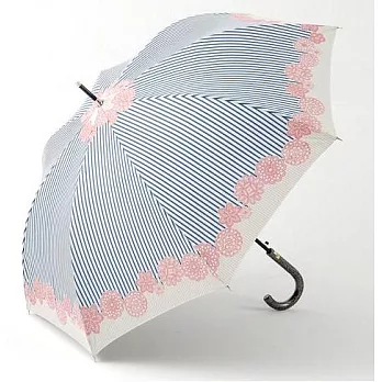 【UH】AURORA - 俏麗條紋直傘 - 粉藍