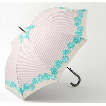 【UH】AURORA - 俏麗條紋直傘 - 粉綠