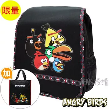 【Angry Birds憤怒鳥】書包+補習袋-日式高級護脊款(二款)俏皮款