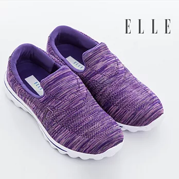 ELLE active亮彩潮流休閒風運動休閒鞋36紫色