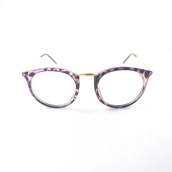 英國Natkiel-可愛紫色豹紋平光鏡