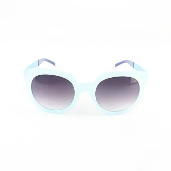 英國Natkiel-湖水藍腳架配半透明膠框時尚墨鏡