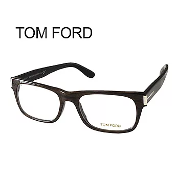 【TOM FORD】時尚質感光學眼鏡-深褐木紋框#黑腳 (TF4274-050)