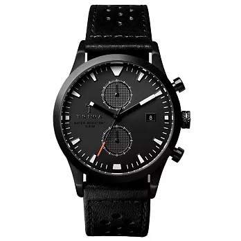 TRIWA Sort of Black系列北歐瑞典計時腕錶-黑LCST112-CS010113