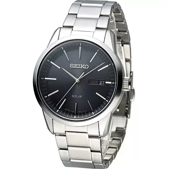 SEIKO Spirit 簡約時尚太陽能腕錶 V158-0AM0A SBPX063J