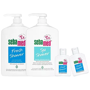 【UH】sebamed 施巴 - 經典運動沐浴組(加贈活力麝香沐浴乳50ml x 2)