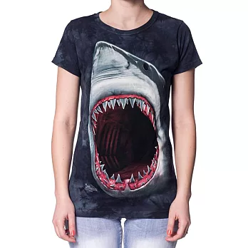 【摩達客】美國進口The Mountain 鯊魚口 短袖女長版T恤精梳棉環保染 [現貨+預購]S女版