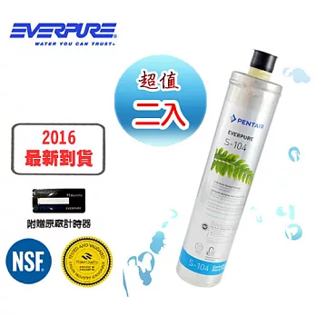 EVERPURE 美國原裝進口濾心 S-104 全新包裝 (2入)