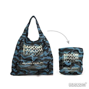 Bagcom Masaki B-Tote 雙層購物包-迷彩藍