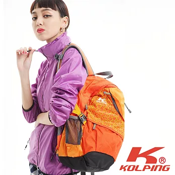 【KOLPING 】KFB3191U拼接輕量登山背包橘色