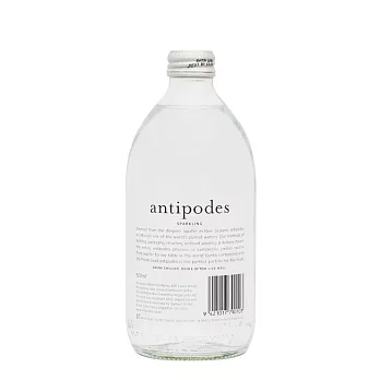 紐西蘭Antipodes-氣泡礦泉水(500ml,玻璃瓶裝)