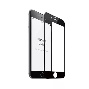 ECOLA金鋼系列全屏鋼化膜玻璃膜for iPhone 6(黑、白色) 4.7英寸 (BS-EL-IP04)黑色