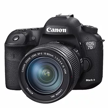 Canon EOS 7D Mark II 附15-85mm 單眼相機(中文平輸 送SD34G+副電+單眼包+外出型腳架+減壓背帶+拭鏡筆+大清潔組+高透光保護貼無黑色