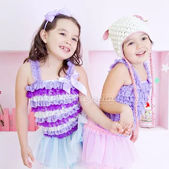 Cutie Bella蕾絲上衣/背心LilacVioletCream (110CM)