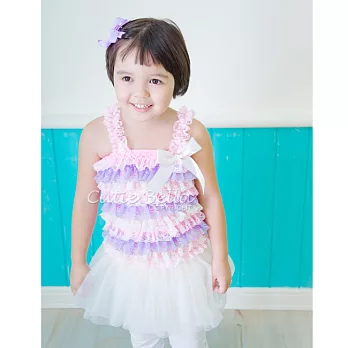 Cutie Bella蕾絲上衣/背心PinkLilacCream (110CM)