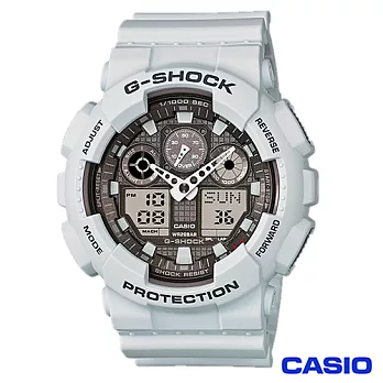 CASIO卡西歐 G-SHOCK 強悍本色探險時刻休閒錶 GA-100LG-8A