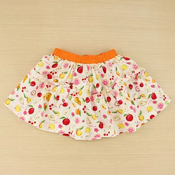 【愛的世界】水果圖樣短裙-台灣製-95橙色