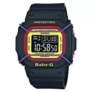 CASIO BABY-G 熱帶風情時尚運動腕錶-黑