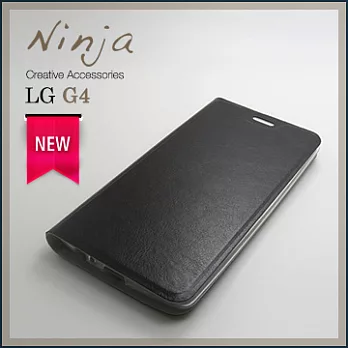 【東京御用Ninja】LG G4經典瘋馬紋保護皮套（黑色）