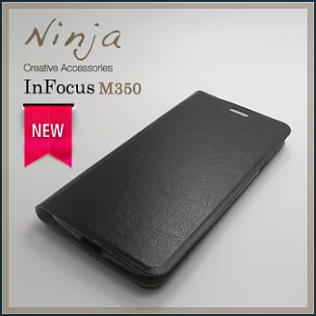 【東京御用Ninja】InFocus M350經典瘋馬紋保護皮套（黑色）