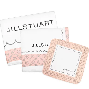 JILL STUART 甜蜜浴巾組(大浴巾+長巾)+甜蜜小方巾