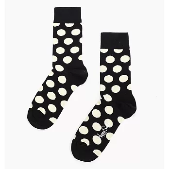 【G.T Company】Happy Socks Big Dot 瑞典時尚彩襪品牌M黑底白點