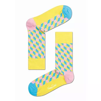 【G.T Company】Happy Socks Filled Optic 瑞典時尚彩襪品牌S藍黃粉紅