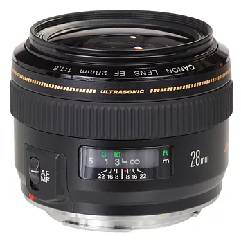 (公司貨)Canon EF 28mm F1.8 USM 廣角定焦鏡頭-送TOKO濾鏡(58)+大吹球清潔組+LP1專業拭鏡筆