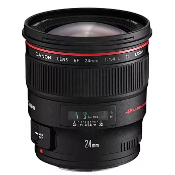 (公司貨)Canon EF 24mm F1.4L II USM 廣角定焦鏡頭-送TOKO濾鏡(77)+大吹球清潔組+LP1專業拭鏡筆