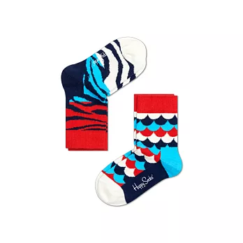 【G.T Company】Happy Socks Baby & Kids 瑞典時尚彩襪品牌童襪二入0~12M白藍紅