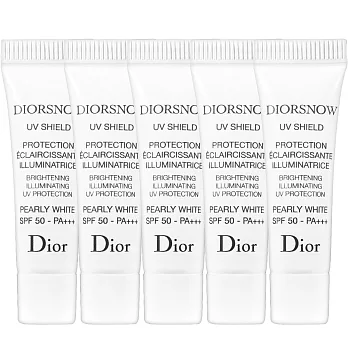 Dior 迪奧 雪晶靈極緻透白UV隔離霜SPF50/PA+++(#珍珠白)(3ml)*5