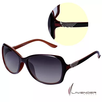Lavender時尚太陽眼鏡-S3732C34-紅棕色