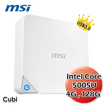 【msi微星】Cubi-034XTW-i3-5005U/4G/128G輕巧隨行小主機(無系統)