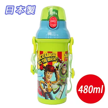 【玩具總動員】直飲式背帶兒童水壺‧日本製