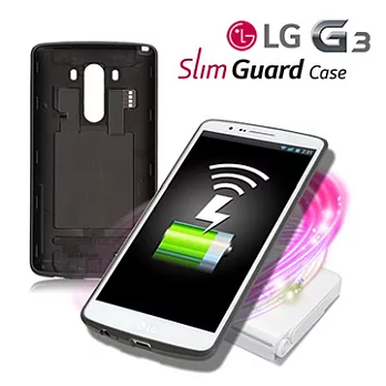 for LG G3(D855) 原廠 Slim Guard 超薄保護背蓋(可拆式電池背蓋)-黑