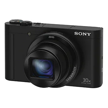 SONY DSC-WX500 30倍光學翻轉玩美數位相機(公司貨)+32G記憶卡+原廠電池+專用座充+清保組+小腳架+讀卡機+HDMI+中腳架-黑色