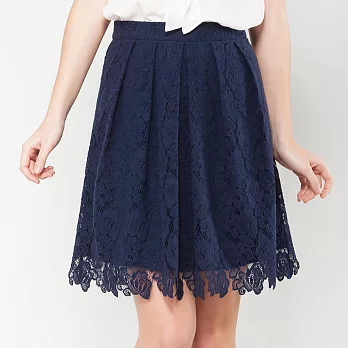 【INF】時尚唯美蕾絲短裙15035S藍色