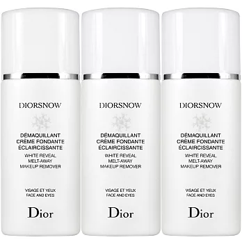 Dior 迪奧 雪晶靈極緻透白卸妝乳(50ml)*3