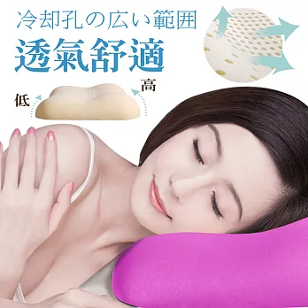 【Vie+】日本3D舒眠無毒認證舒壓枕(2入)溫柔紫