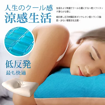 【Vie+】日本無毒認證COOL涼感冷凝枕(1入)寧靜海藍寧靜海藍