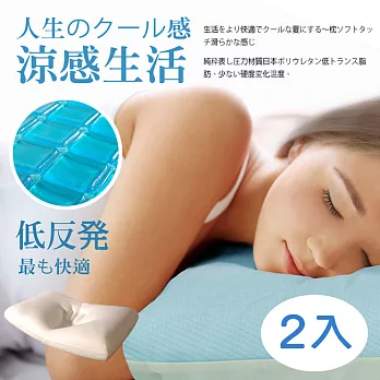 【Vie+】日本無毒認證COOL涼感冷凝枕(2入)淺藍